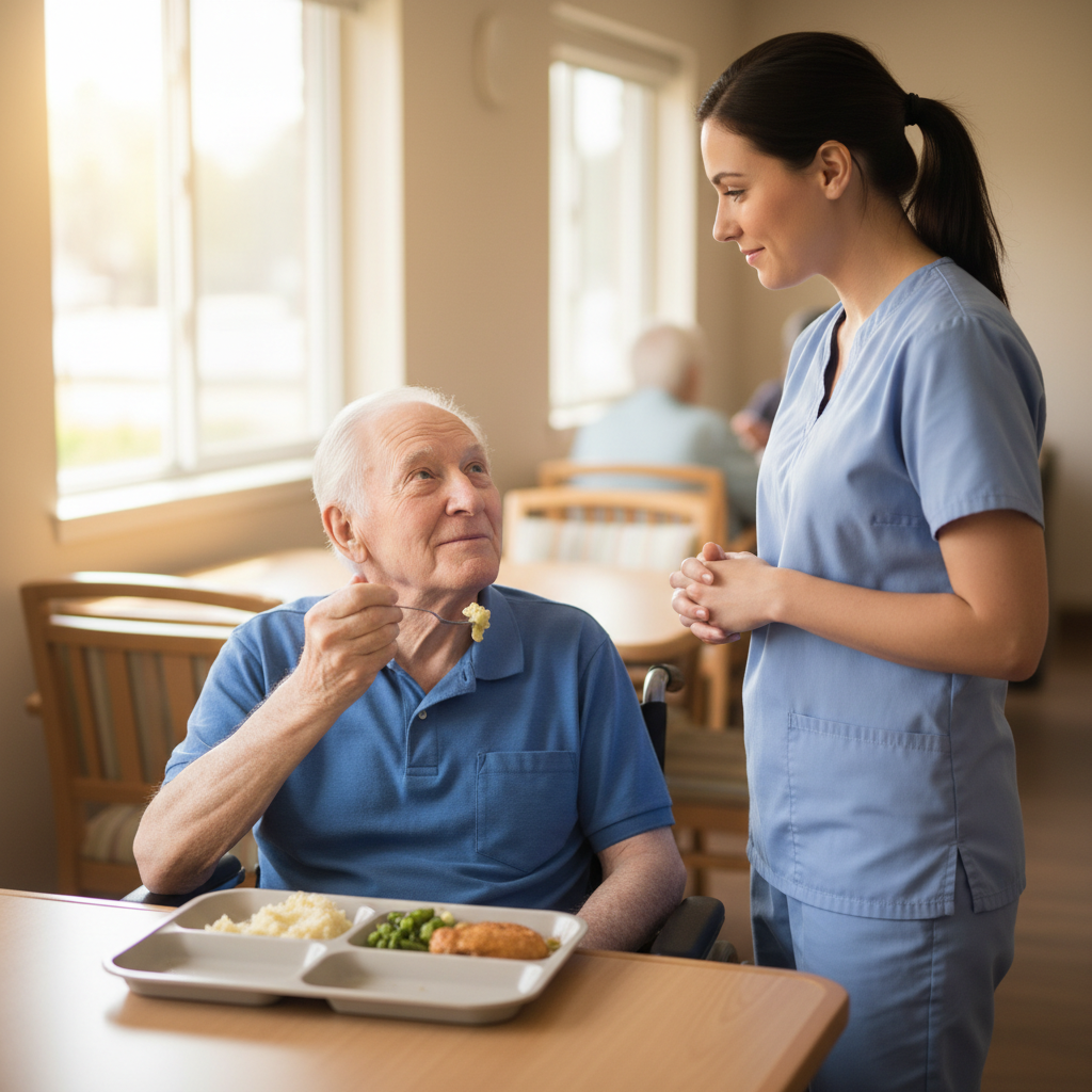 Resident choking during feeding: what to do in the first 30 seconds Resident choking during feeding: what to do in the first 30 seconds