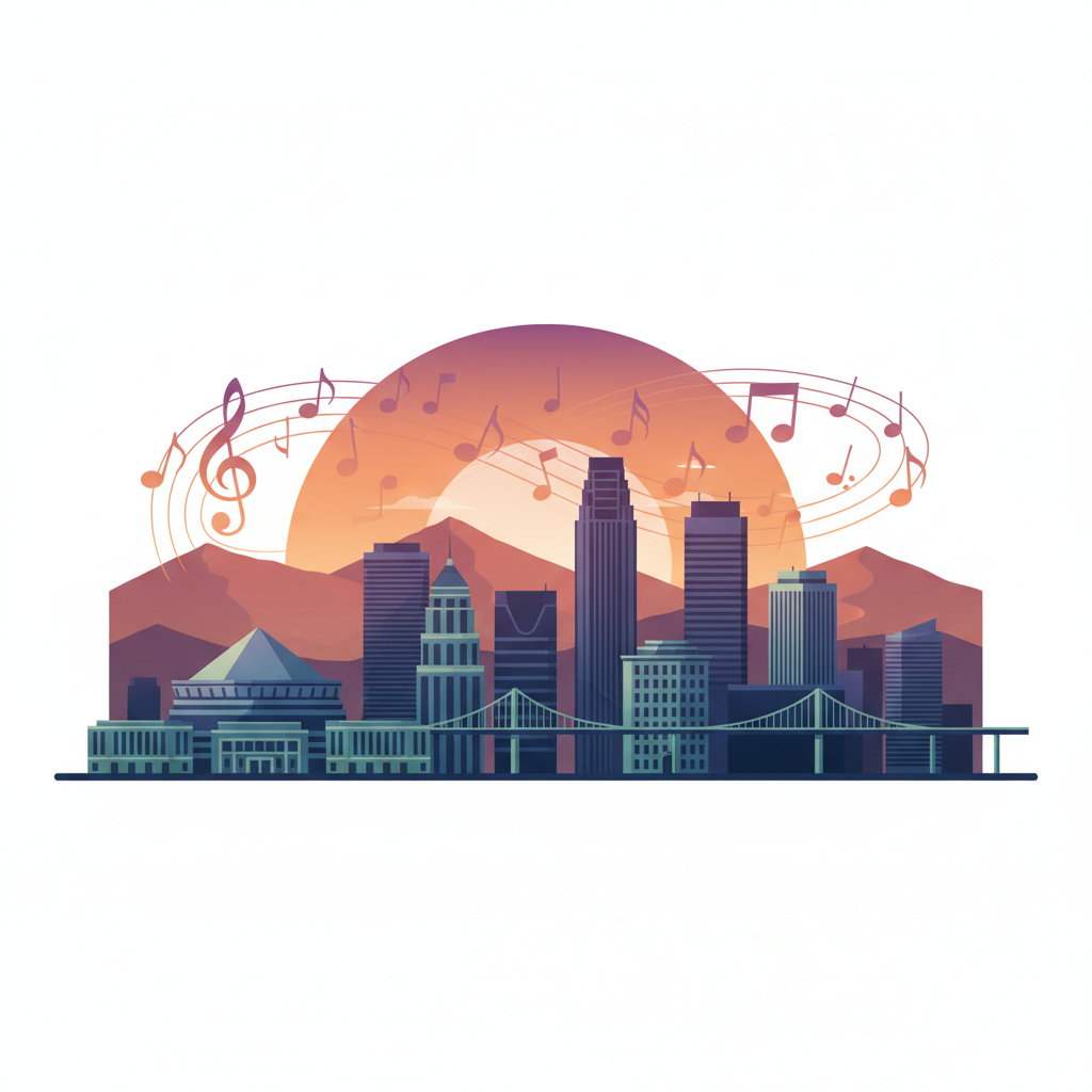 Memphis Tennessee skyline illustration