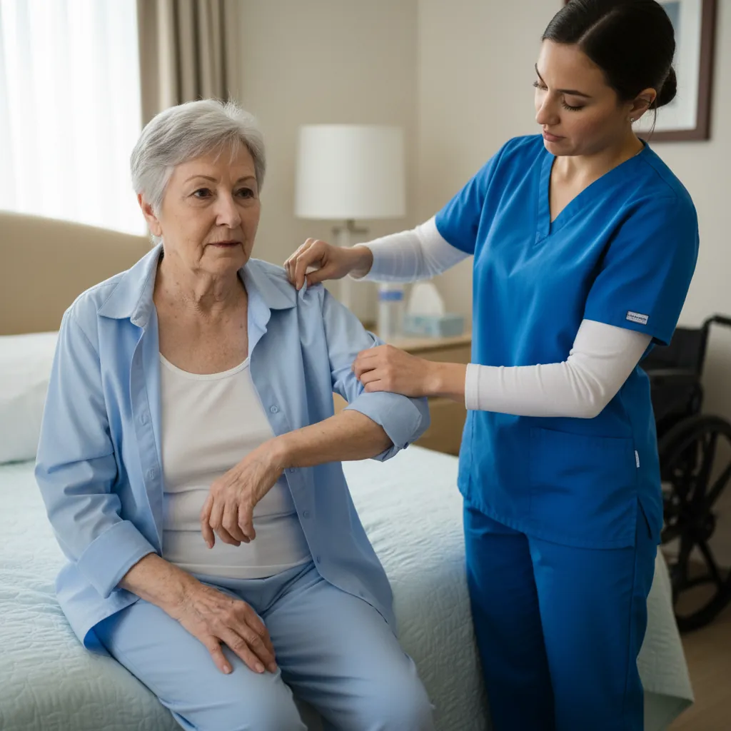 Dressing Affected Arm